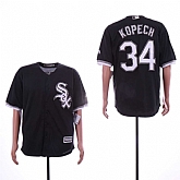 White Sox 34 Michael Kopech Black Cool Base Jersey Sguo,baseball caps,new era cap wholesale,wholesale hats